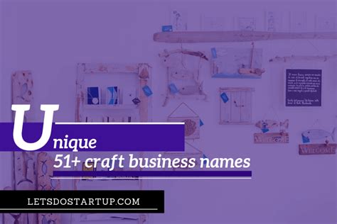 51 Unique Craft Business Names Ideas Lets Do Startup