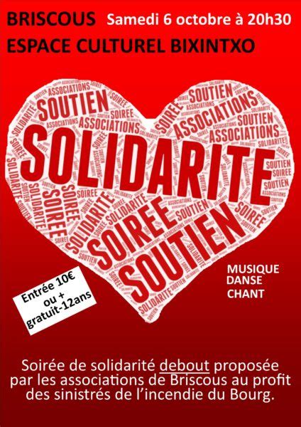 Soirée de solidarité Site Officiel de la Commune de Briscous