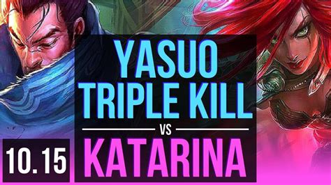 Yasuo Vs Katarina Mid Triple Kill Kda 14 2 8 Legendary Kr