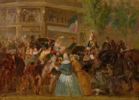 Emperor Napoleon III And Empress Eugenie In A Carriage by French School ...