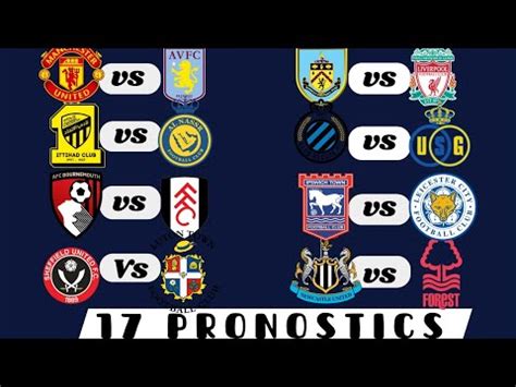 PRONOSTIC FOOT MES 17 PRONOSTIC MANCHESTER UNITED Vs ASTON VILLA