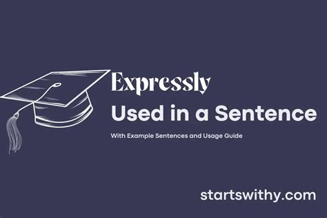 expressly   sentence examples  ways   expressly