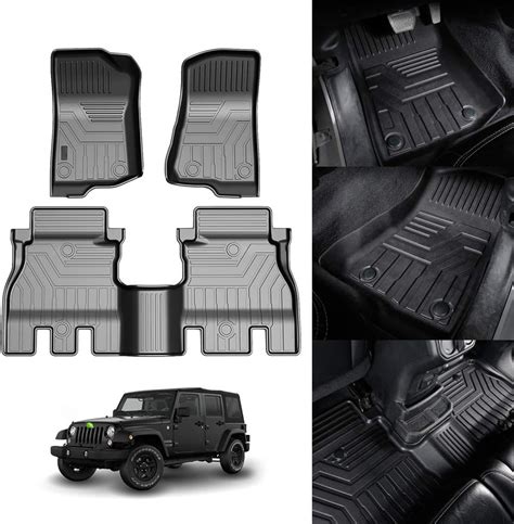 Kust Floor Mats For Jeep Wrangler Jl Unlimited