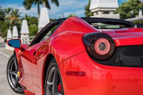 Ferrari 458 Spider Red Premier Auto Boston