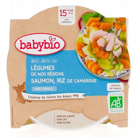 Babybio Petit Plat M Li M Lo De L Gumes Saumon Riz D S Mois G