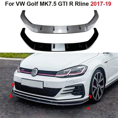 Car Front Lower Bumper Splitter Lip Spoiler Diffuser Guard Body Kit Cover Protector For Vw Golf