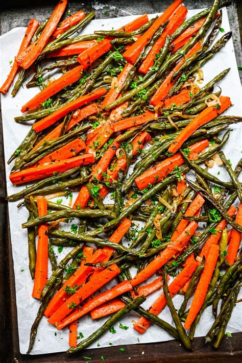 Roasted Green Beans And Carrots Crowded Kitchen