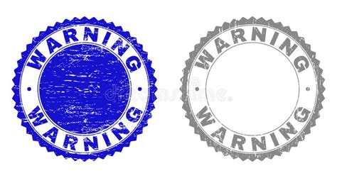 Grunge Warning Scratched Watermarks Stock Vector Illustration Of