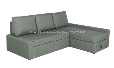 5 Seater Fabric LHS L Shape Sofa Cum Bed With Storage Rs 40000 Set