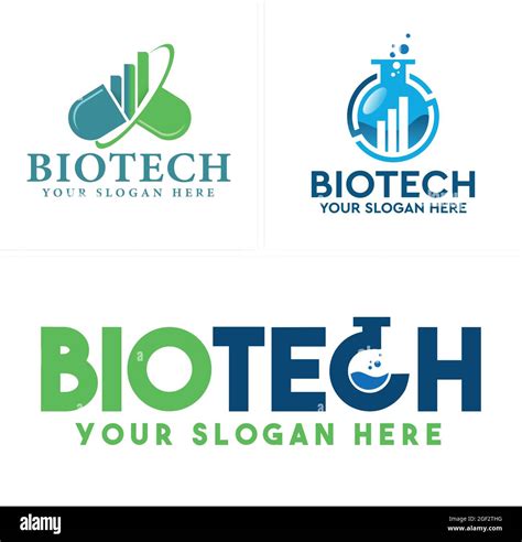 Biotech Logo Design With Icon Capsule Pill And Test Tube Bubble Stock Vector Image And Art Alamy