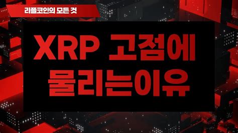 리플 Xrp 고점에 물리는이유 🚀 리플코인 비트코인 이더리움 에이다 도지코인 Youtube