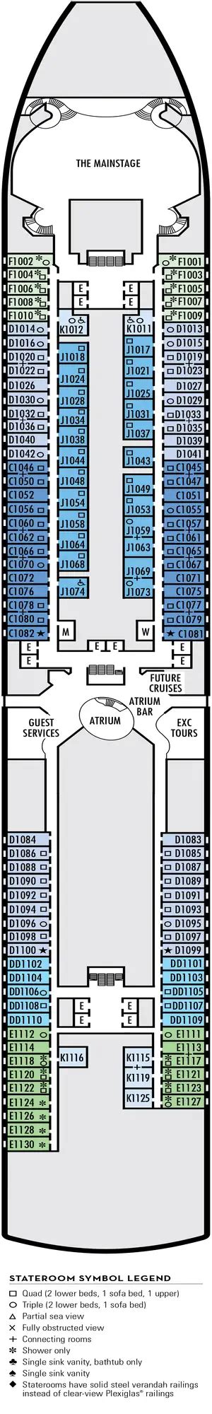 Deck Plan For Eurodam Iglu Cruise