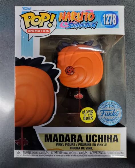 NARUTO SHIPPUDEN Madara Uchiha Glow In The Dark Pop Vinyl Figure