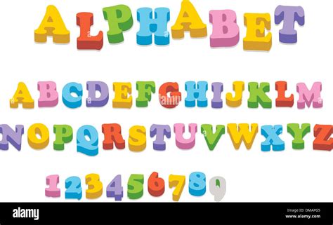 Alphabet magnets refrigerator Stock Vector Images - Alamy