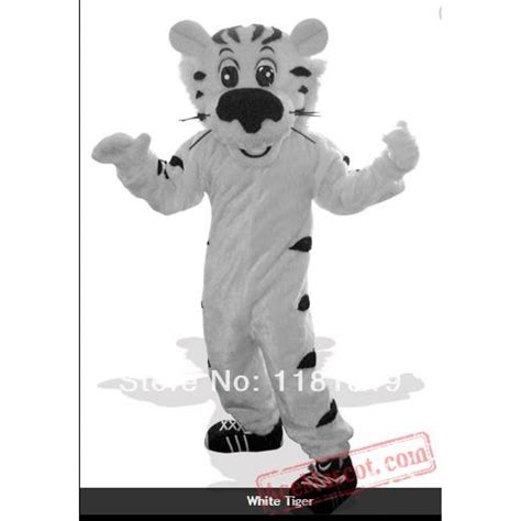 White Tiger Mascot Costume