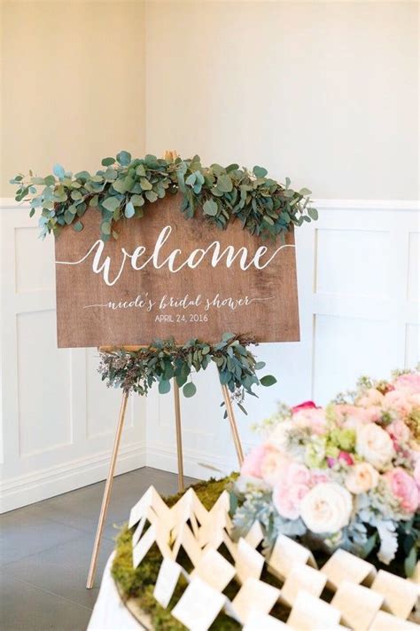 Bridal Shower Welcome Sign