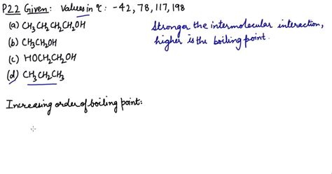 SOLVED Arrange The Following Compounds In Order Of Increasing Boiling