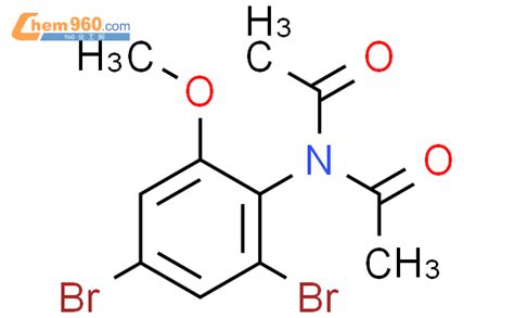 141474 43 3 Acetamide N acetyl N 2 4 dibromo 6 methoxyphenyl 化学式结构式