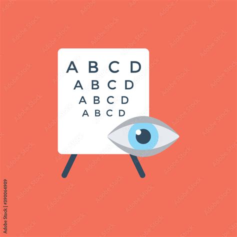 Vetor De Eye Examination By Snellen Chart Used For Visual Acuity