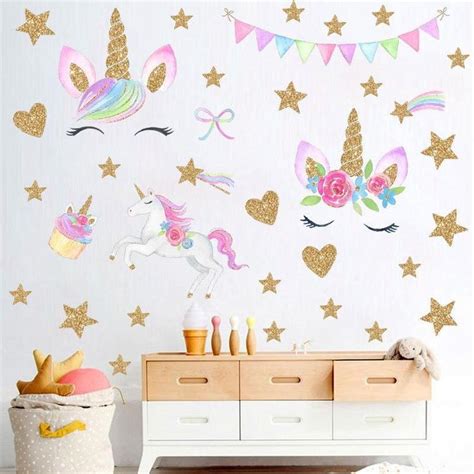 Stickers Géant Licorne Paradis Licorne