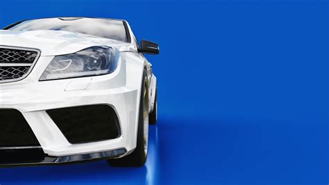 Premium Photo Super Fast White Sports Car On A Blue Background Body