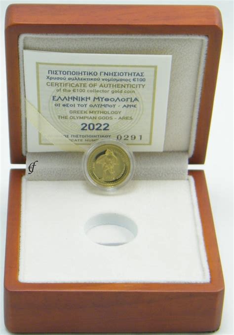 Griechenland Euro Gedenkm Nze Gold Ares Pp Eurofischer