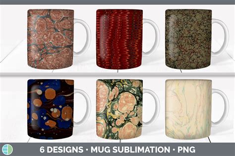 Vintage Marbled Mug Sublimation Coffee Graphic By Enliven Designs