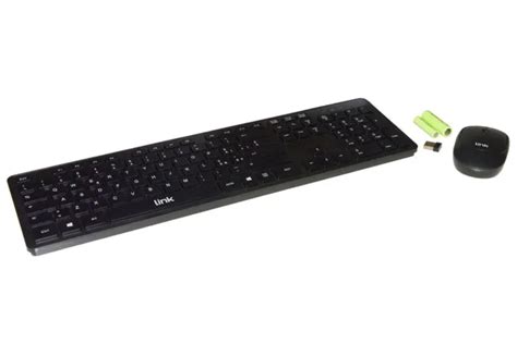 Kit Clavier Et Souris Sans Fil Link Avec Piles Incluses Clavier