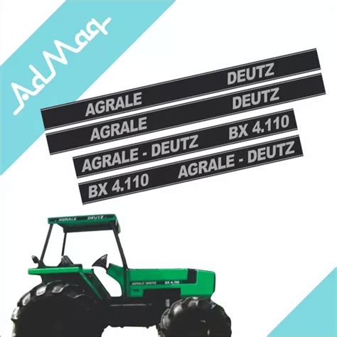 Kit Adesivos Trator Agrale Deutz Bx 4 110 Compativel Ano 94