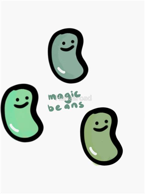 "Magic beans: Jack and the beanstalk" Sticker for Sale by Hanasroad | Redbubble