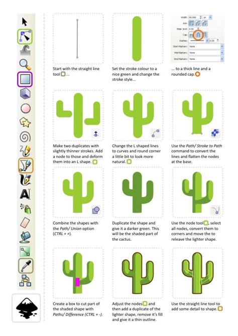 Cartoon Cactus D Game Art For Programmers Learning Graphic Design