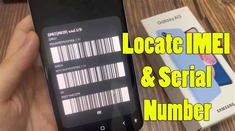 How To Check Imei In Samsung Galaxy A Locate Imei Serial Number