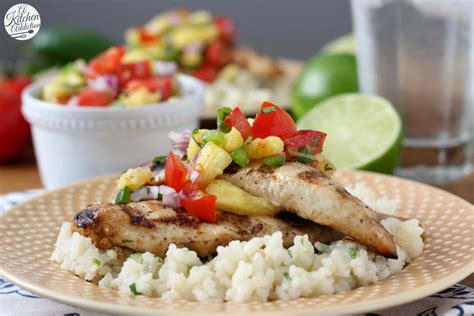 Grilled Agave Lime Chicken With Pineapple Salsa A Kitchen Addiction