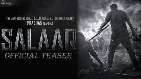 Prabhas Salaar Teaser Salaar Official Teaser PrashanthNeel