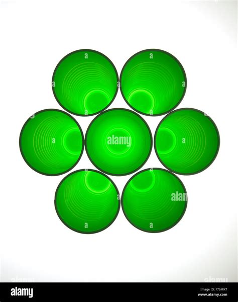 Green plastic cups Stock Photo - Alamy