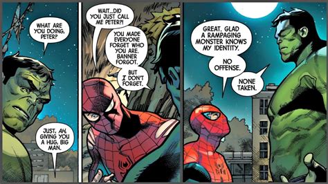 Hulk Remembers Peter Parker Is Spiderman When Everyone Forget Him YouTube