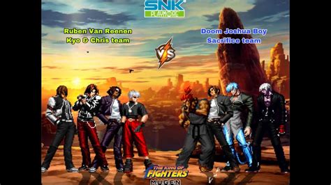 Kof Mugen Legend Ryan Jones S Kyo Kusanagi Chris Team Vs Doom