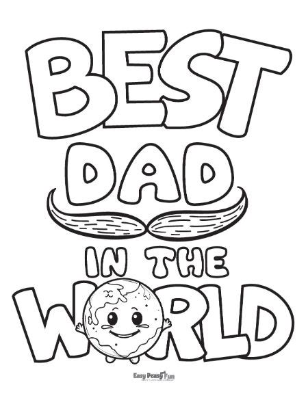 Printable Father S Day Coloring Pages Easy Peasy And Fun