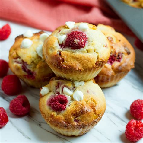White Chocolate Raspberry Muffins - Ilona's Passion