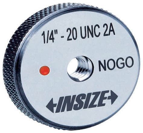 Insize Thread Size No Go Minus Threaded Ring Gauge Vn