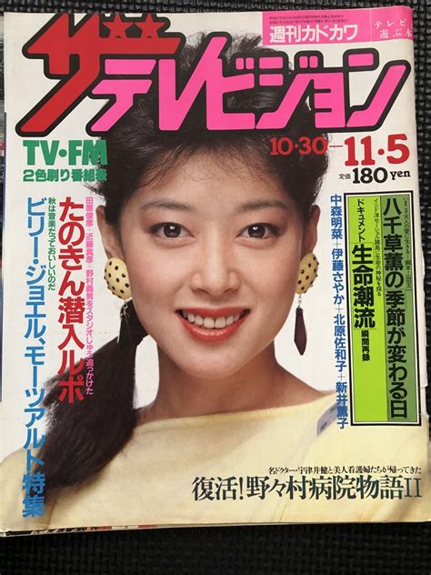 【やや傷や汚れあり】ザ・テレビジョン 1982年11月5日号 週刊カドカワ 角川書店 八千草薫 ビリー・ジョエル 中森明菜 映画 番組表