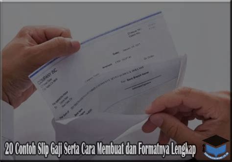 Contoh Slip Gaji Karyawan Restoran Take Home Pay Komponen Cara