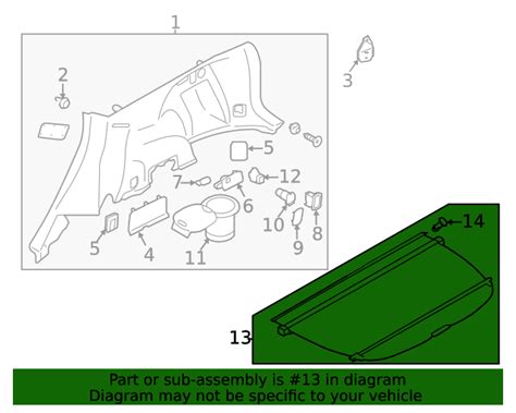 2014 2018 Subaru Forester Luggage Compartment Cover Manual Rear Gate