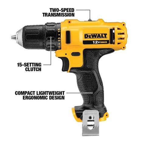 DEWALT 2-Tool 12-Volt Max Power Tool Combo Kit with Soft Case (Charger ...