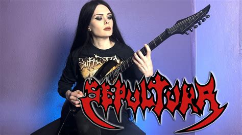 Sepultura Troops Of Doom Guitar Cover By Elena Verrier Youtube