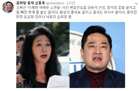 신동욱 김부선 강용석 변호사 선임 최악의 조합 환상의 콜라보 서울경제