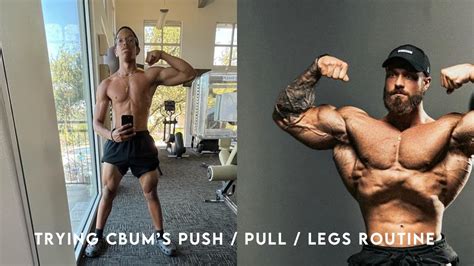 Day 1 Of Trying Out The Cbum Pushpulllegs Routine Push Day Baby