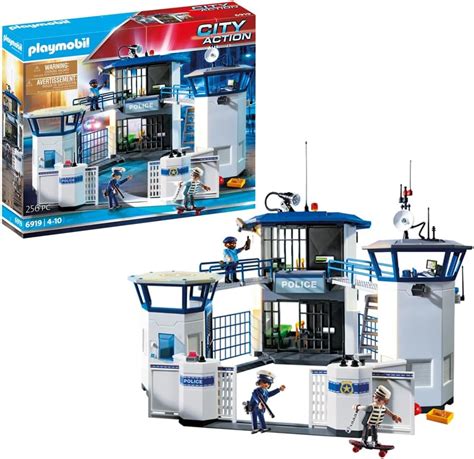 Playmobil Police Command Center With Prison Playset Multicolor