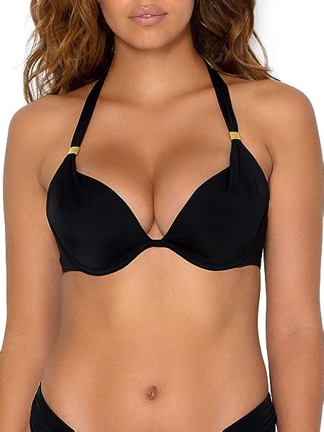 Amazon Smart Sexy Women S Swim Secret Mega Push Up Halter Bikini