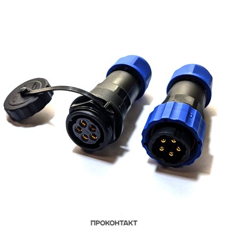 Разъем герметичный 5 контакта SZC21 5P-F-M купить в Челябинск по ...